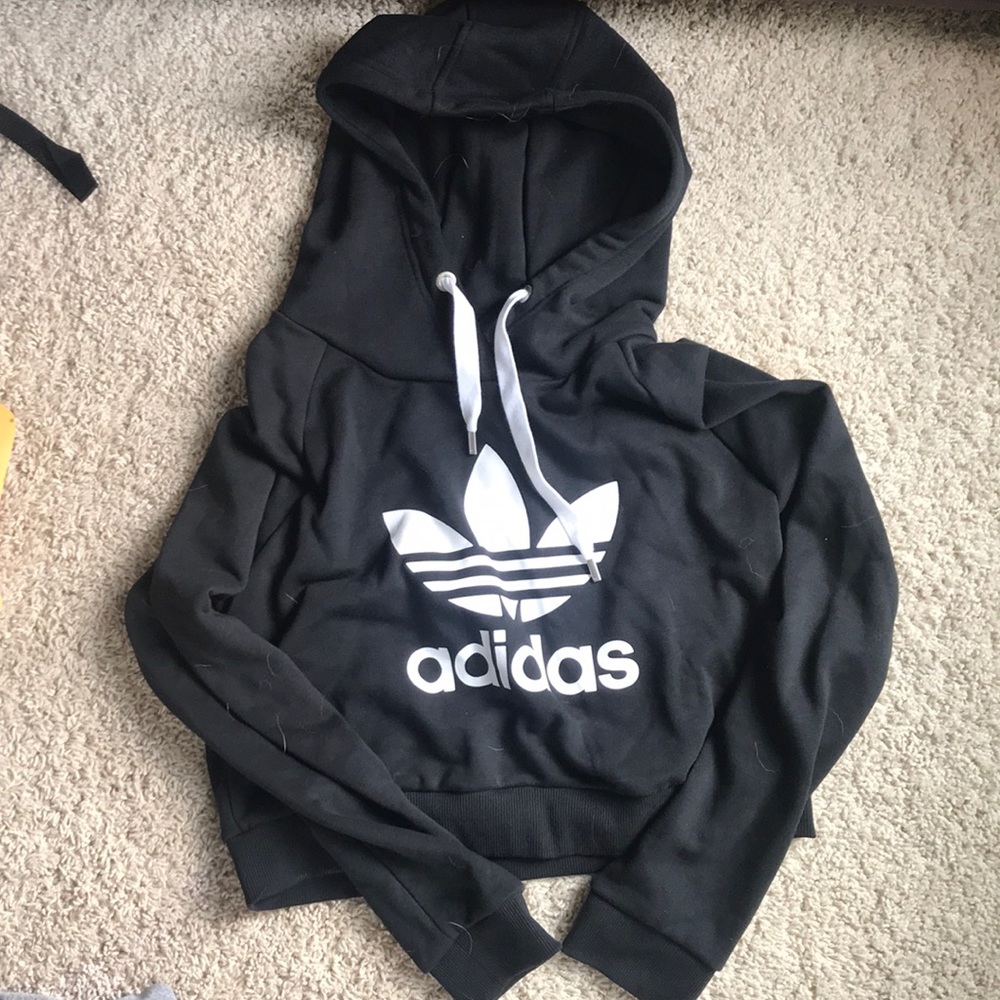 Cropped Adidas Hoodie